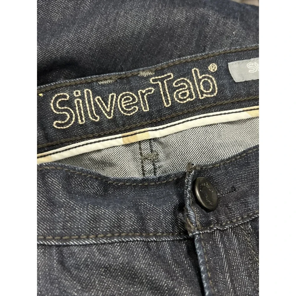 Levi's Silvertab Jeans‎ Mens Tag 38x32 Actual 37x33 DARK Straight Denim Pants